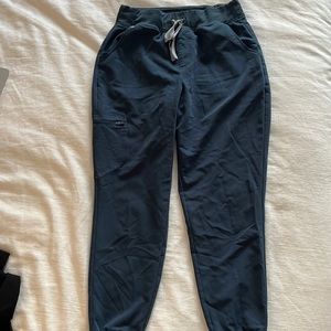 Figs high waisted Zamora jogger scrub pants (dark harbor)